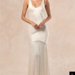 Lulu's Champagne love all of me Maxi Dress